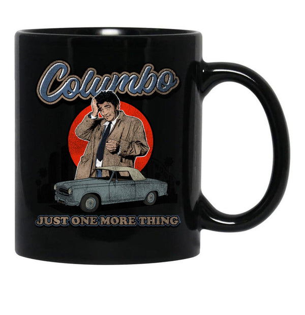 Columbo Detective Vintage Worn Out Black Coffee Mug, Gift Coffee Mug - Black