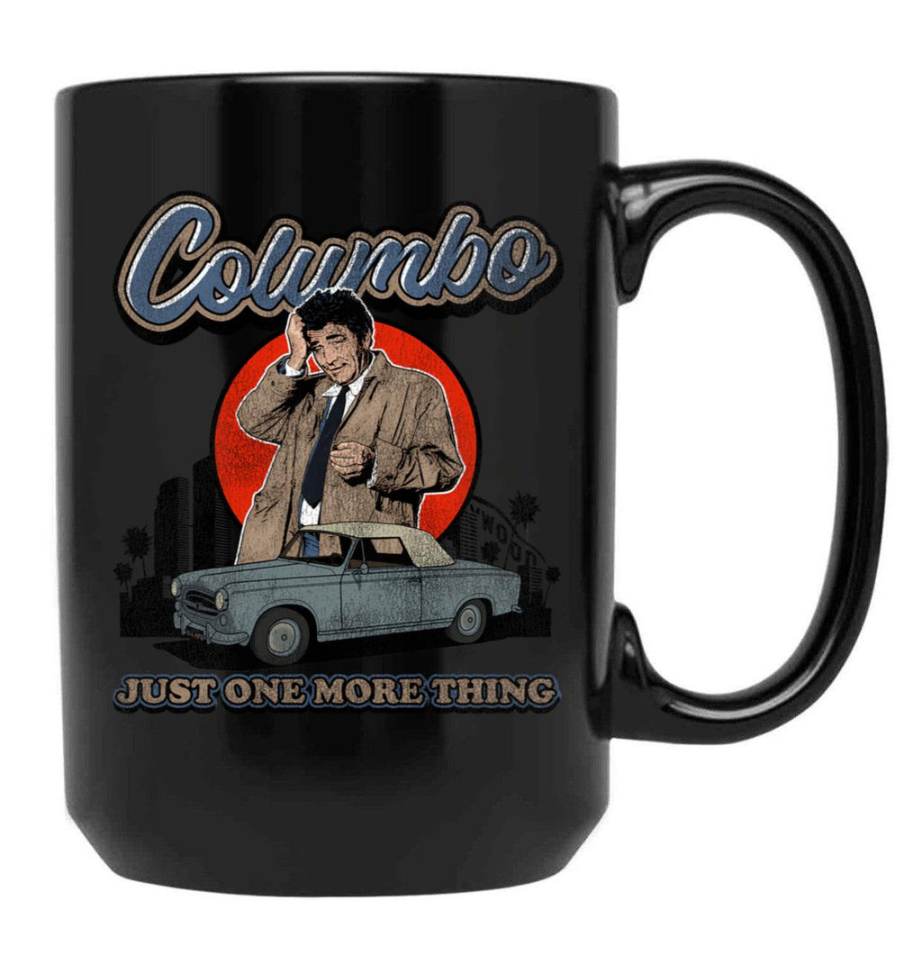 Columbo Detective Vintage Worn Out Black Coffee Mug, Gift Coffee Mug