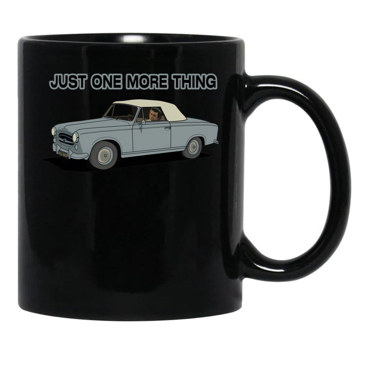 Columbo Driving - Just One More Thing Black Coffee Mug, Gift Coffee Mug - Black