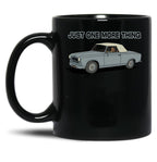 Columbo Driving - Just One More Thing Black Coffee Mug, Gift Coffee Mug