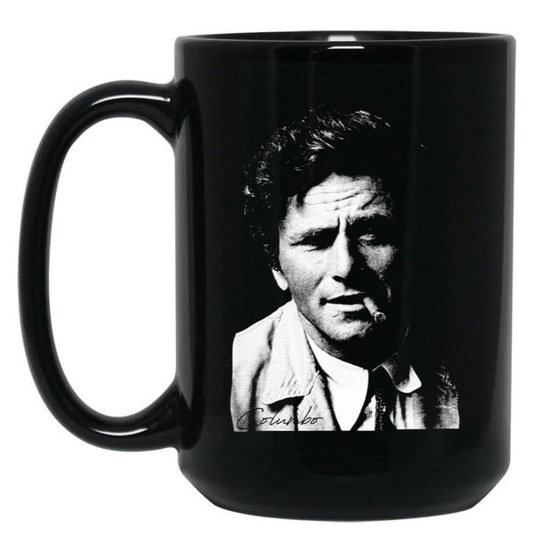 Columbo Portrait Essential Coffee Mug Black Coffee Mug, Gift Coffee Mug - Black