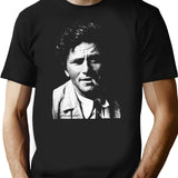 Columbo Portrait Essential Premium Heavyweight Cotton T-Shirt - Black