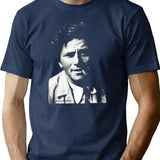 Columbo Portrait Essential Premium Heavyweight Cotton T-Shirt - Navy