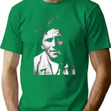 Columbo Portrait Essential Premium Heavyweight Cotton T-Shirt - Green