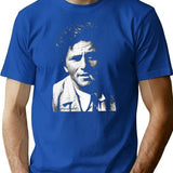 Columbo Portrait Essential Premium Heavyweight Cotton T-Shirt - Blue