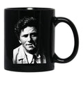 Columbo Portrait Black Coffee Mug, Gift Coffee Mug - Black