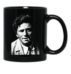 Columbo Portrait Black Coffee Mug, Gift Coffee Mug - Black