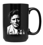 Columbo Portrait Black Coffee Mug, Gift Coffee Mug