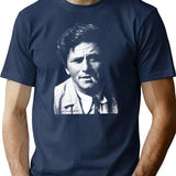 Columbo Portrait Premium Heavyweight Cotton T-Shirt - Navy
