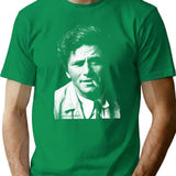 Columbo Portrait Premium Heavyweight Cotton T-Shirt - Green