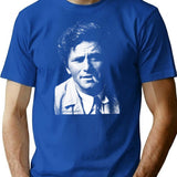 Columbo Portrait Premium Heavyweight Cotton T-Shirt - Blue