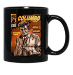 Columbo Tv Show Comic Black Coffee Mug, Gift Coffee Mug - Black