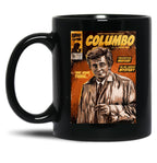 Columbo Tv Show Comic Black Coffee Mug, Gift Coffee Mug