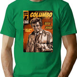 Columbo Tv Show Comic Premium Heavyweight Cotton T-Shirt - Green