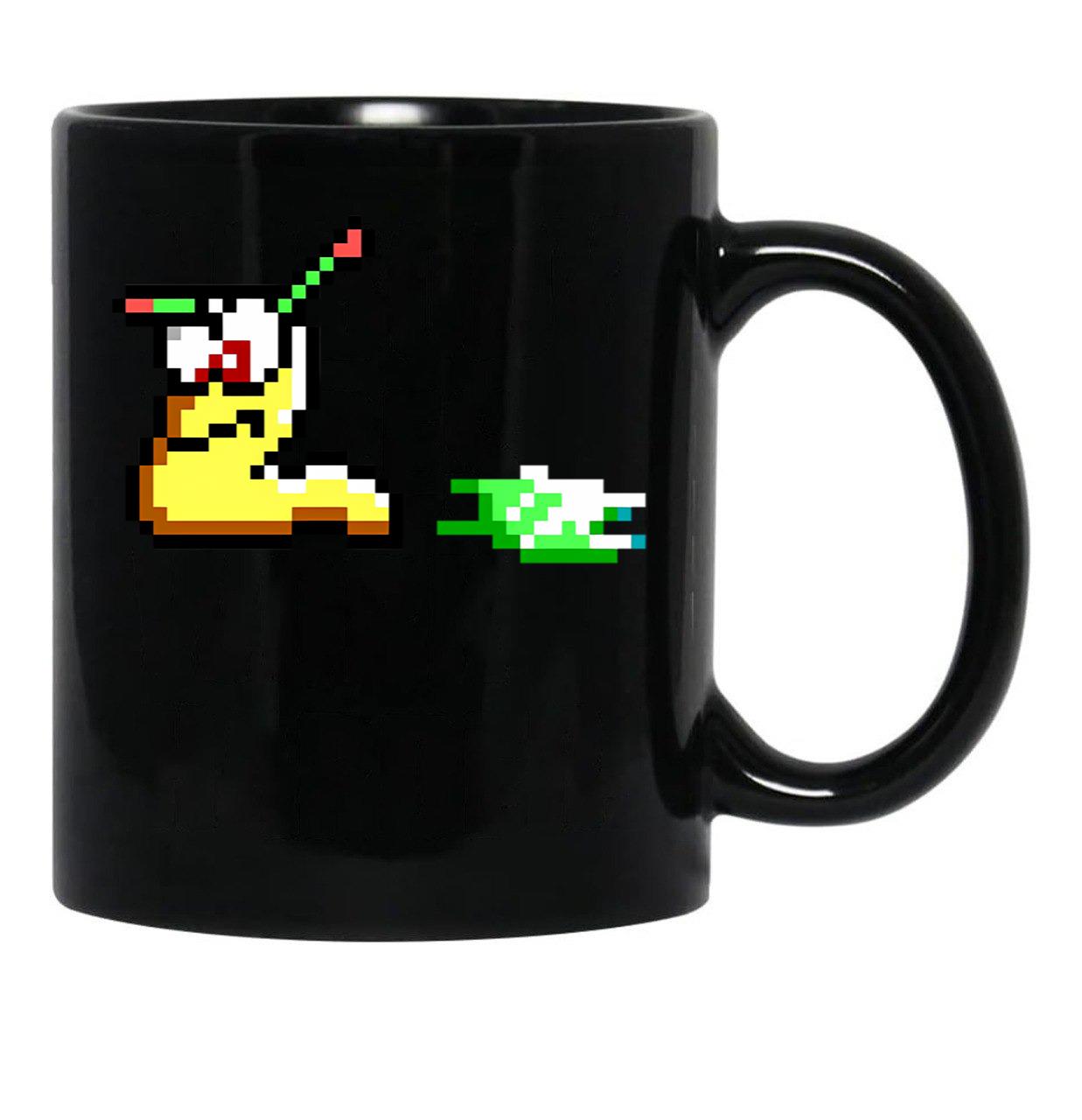 Commander Keen 4 Snail Black Coffee Mug, Gift Coffee Mug - Black