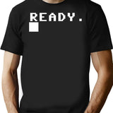 Commodore 64 Ready Prompt C64 T-Shirt for Men & Women, T-Shirts Graphic Tee - Black