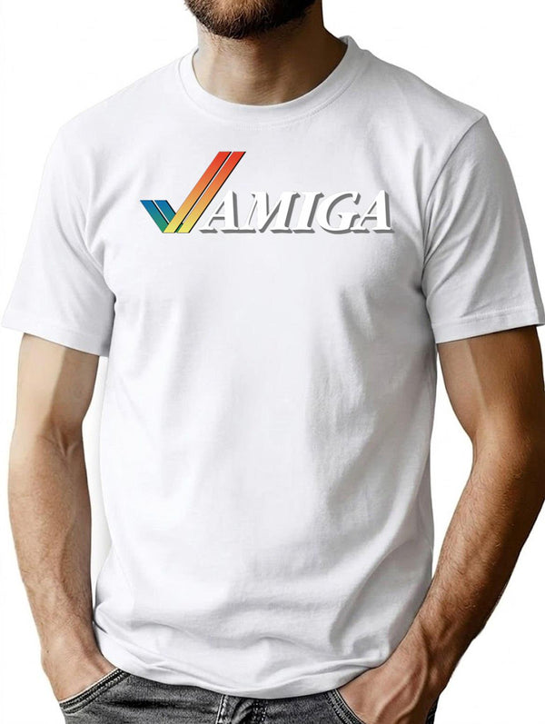 Commodore Amiga Logo T-Shirt for Men & Women, T-Shirts Graphic Tee - White
