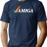 Commodore Amiga Logo T-Shirt for Men & Women, T-Shirts Graphic Tee - Navy