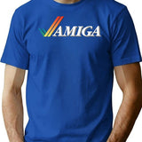 Commodore Amiga Logo T-Shirt for Men & Women, T-Shirts Graphic Tee - Blue