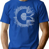 Commodore Circuits T-Shirt for Men & Women, T-Shirts Graphic Tee - Blue