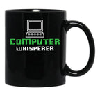 Computer Whisperer Computer Programmer Computer Repair Black Coffee Mug, Gift Coffee Mug - Black