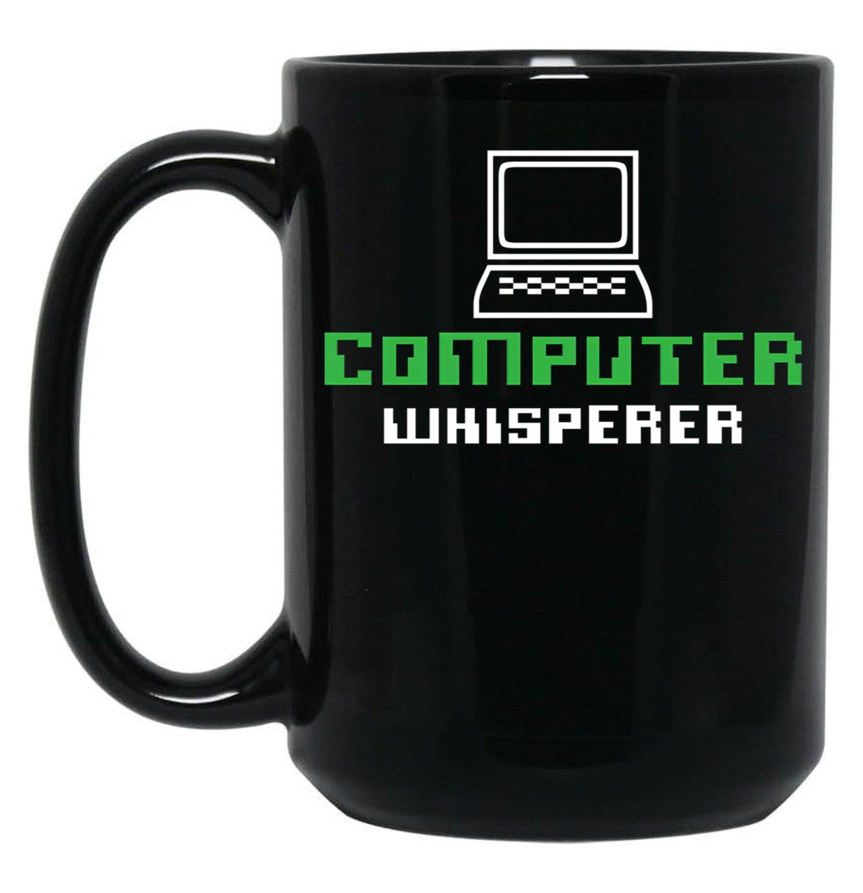 Computer Whisperer Computer Programmer Computer Repair Black Coffee Mug, Gift Coffee Mug