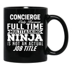 Concierge Black Coffee Mug, Gift Coffee Mug - Black