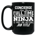 Concierge Black Coffee Mug, Gift Coffee Mug