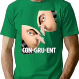 Congruent T-Shirt for Men & Women, T-Shirts Graphic Tee - Green
