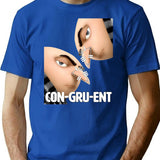 Congruent T-Shirt for Men & Women, T-Shirts Graphic Tee - Blue