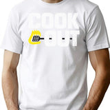Cookout - Vintage Chalk Texture - White Black T-Shirt for Men & Women, T-Shirts Graphic Tee - White