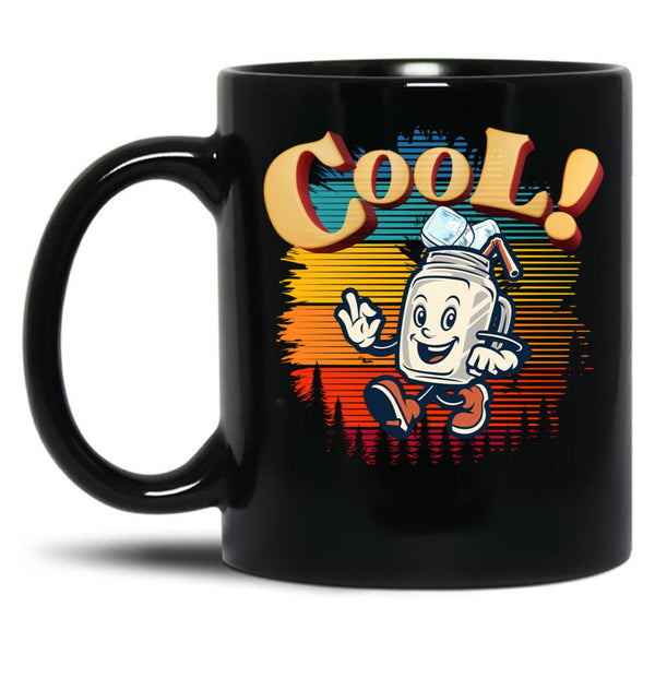 Cool Cool Vintage Black Coffee Mug, Gift Coffee Mug - Black