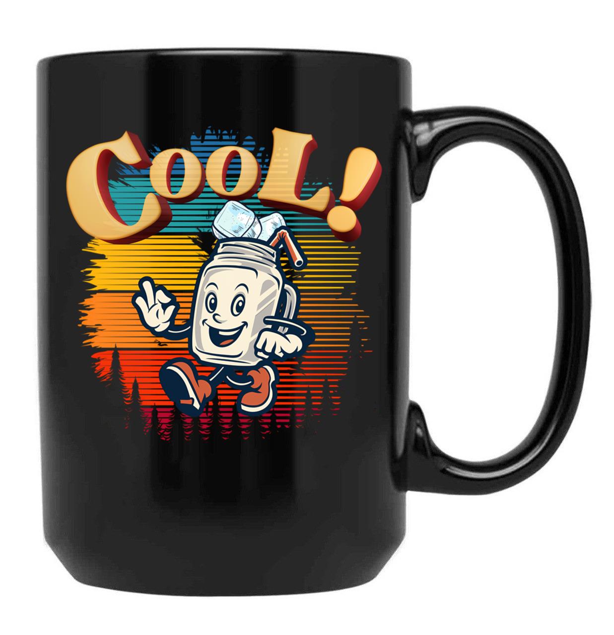 Cool Cool Vintage Black Coffee Mug, Gift Coffee Mug