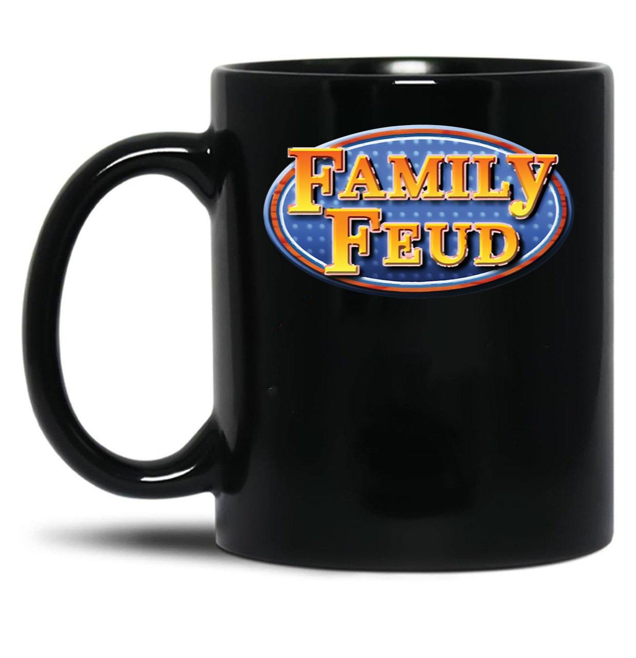 Cool Family Feud Game Show Retro 90S Family Feud Cool Graphic Amazing Idea Black Coffee Mug, Gift Coffee Mug