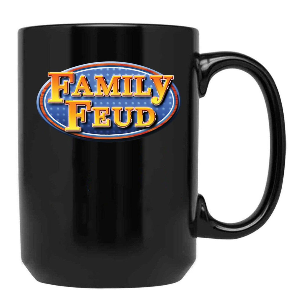 Cool Family Feud Game Show Retro 90S Family Feud Cool Graphic Amazing Idea Black Coffee Mug, Gift Coffee Mug