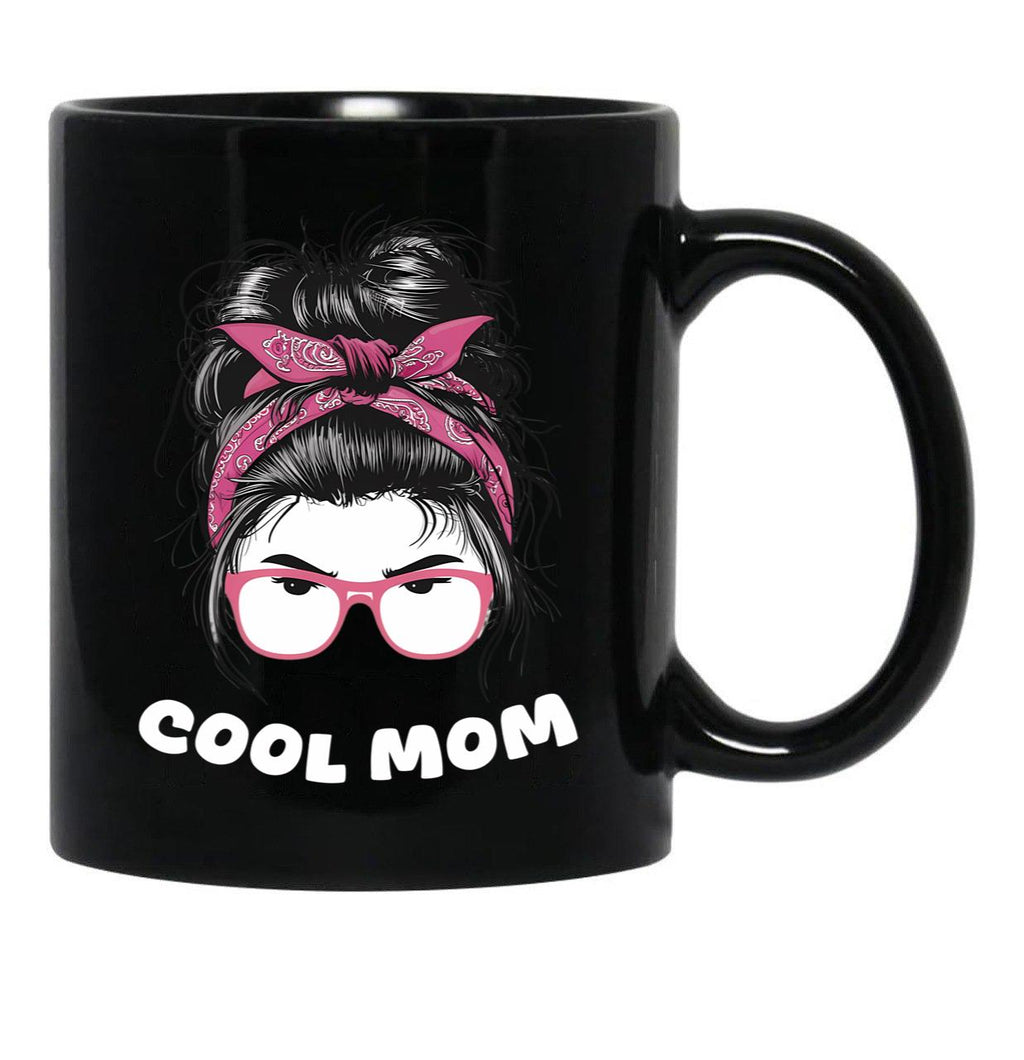 Cool Mom (4) Black Coffee Mug, Gift Coffee Mug - Black