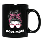 Cool Mom (4) Black Coffee Mug, Gift Coffee Mug - Black