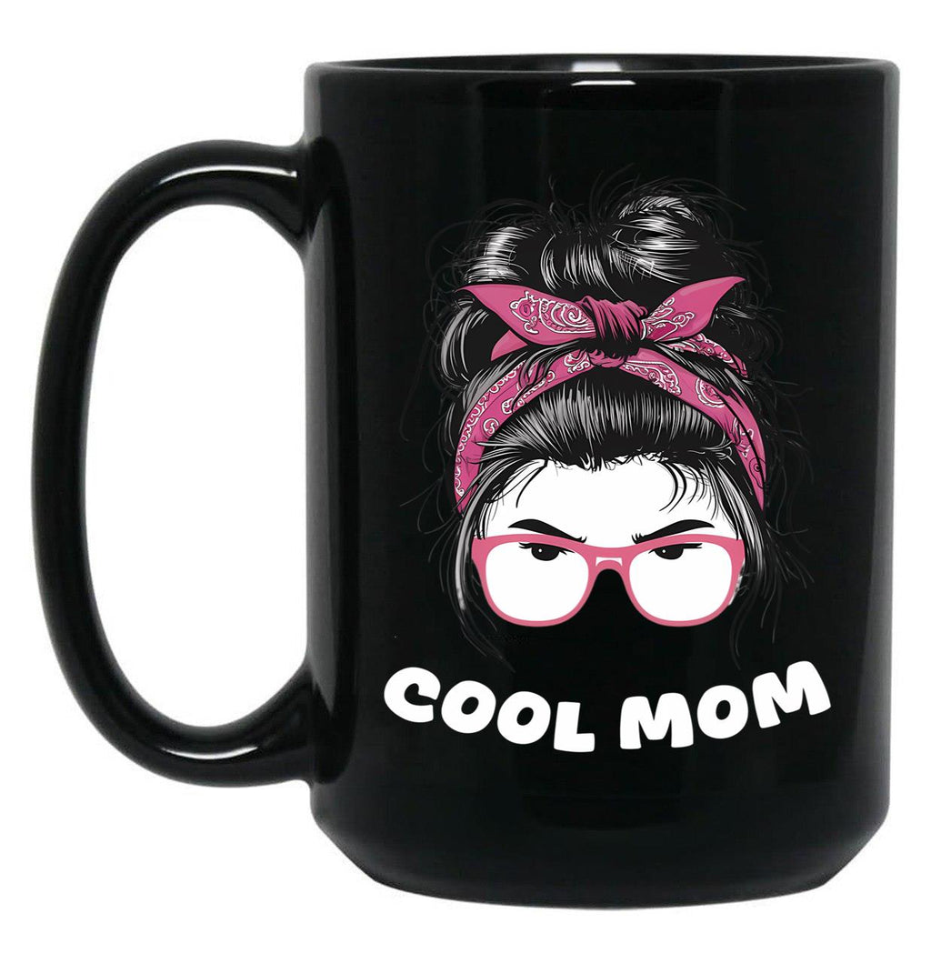 Cool Mom (4) Black Coffee Mug, Gift Coffee Mug