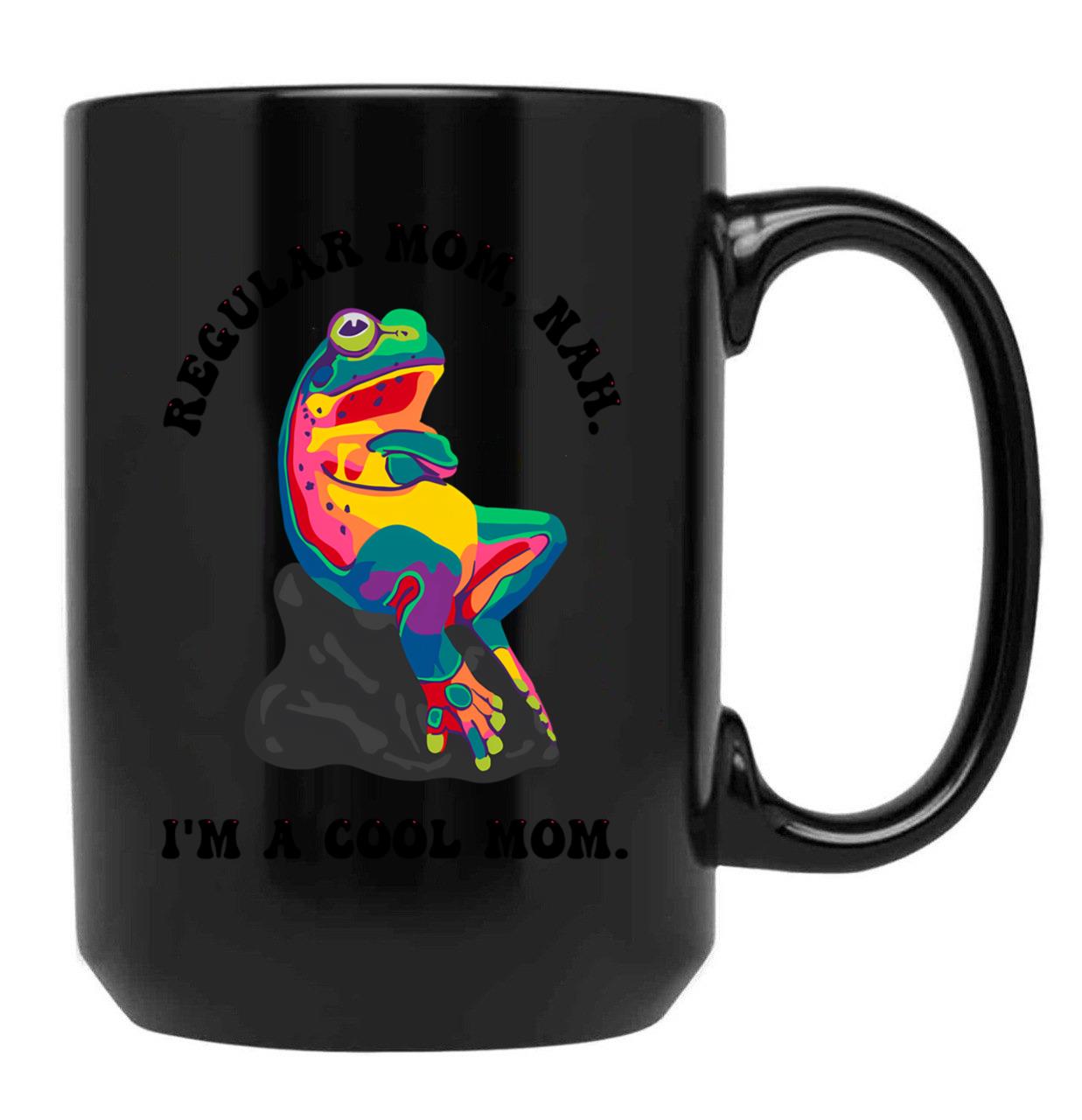 Cool Mom (6) Black Coffee Mug, Gift Coffee Mug