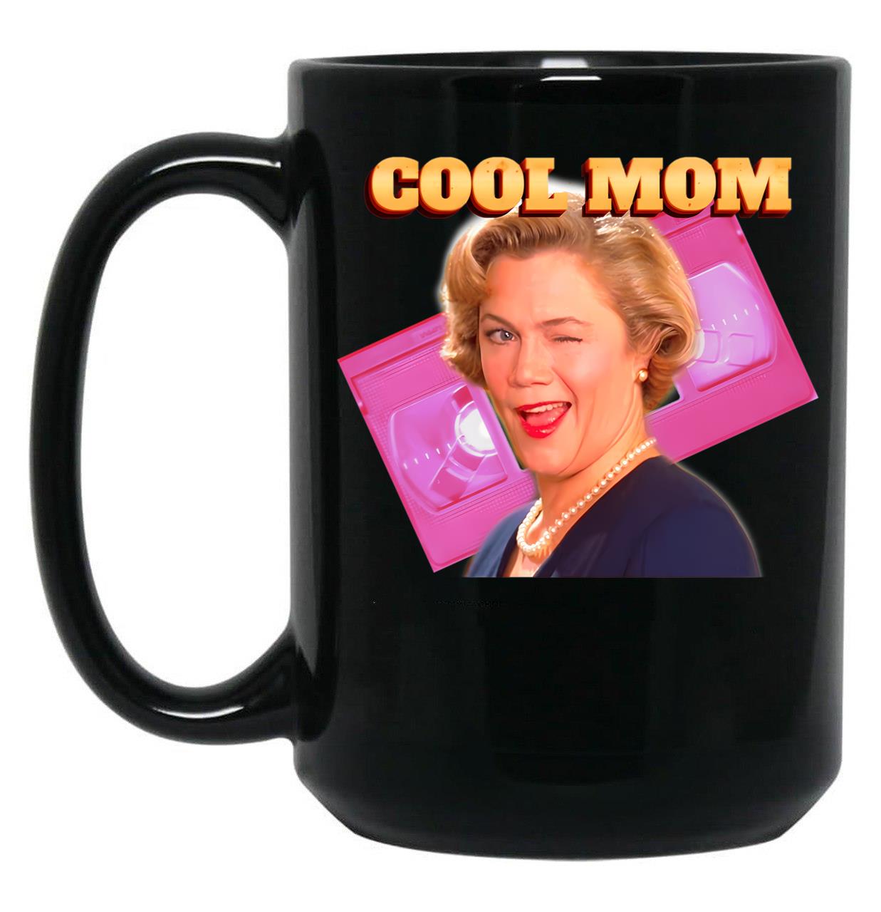 Cool Mom Black Coffee Mug, Gift Coffee Mug
