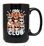Cool Moms Club - Cats Black Coffee Mug, Gift Coffee Mug