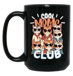Cool Moms Club - Cats Black Coffee Mug, Gift Coffee Mug