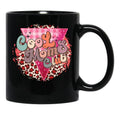 Cool Moms Club Cheetah Black Coffee Mug, Gift Coffee Mug - Black
