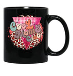 Cool Moms Club Cheetah Black Coffee Mug, Gift Coffee Mug - Black