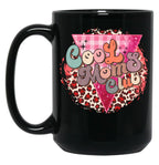 Cool Moms Club Cheetah Black Coffee Mug, Gift Coffee Mug