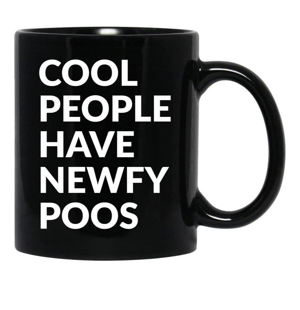 Cool People Have Newfypoos Cute Newfypoo Dog Gift Black Coffee Mug, Gift Coffee Mug - Black