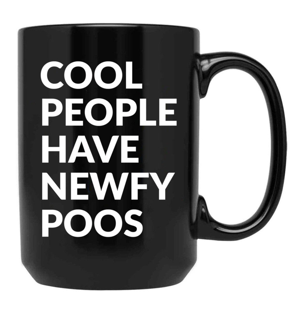 Cool People Have Newfypoos Cute Newfypoo Dog Gift Black Coffee Mug, Gift Coffee Mug
