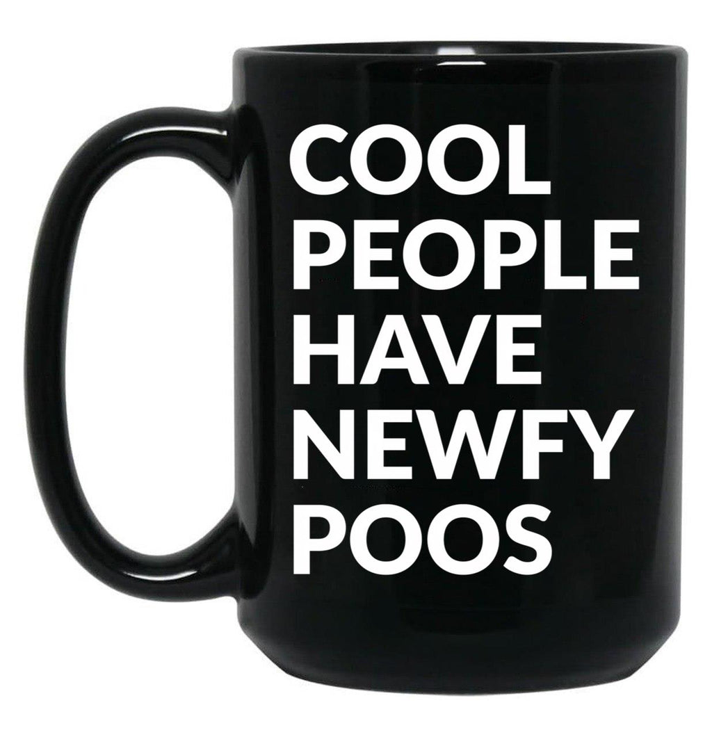 Cool People Have Newfypoos Cute Newfypoo Dog Gift Black Coffee Mug, Gift Coffee Mug