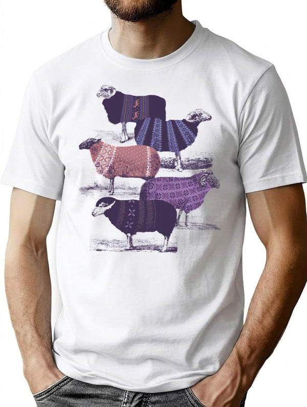 Cool Sweaters T-Shirt for Men & Women, T-Shirts Graphic Tee - White