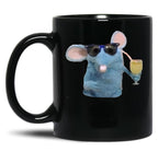 Cool Tutter The Mouse Black Coffee Mug, Gift Coffee Mug